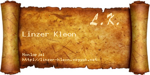 Linzer Kleon névjegykártya